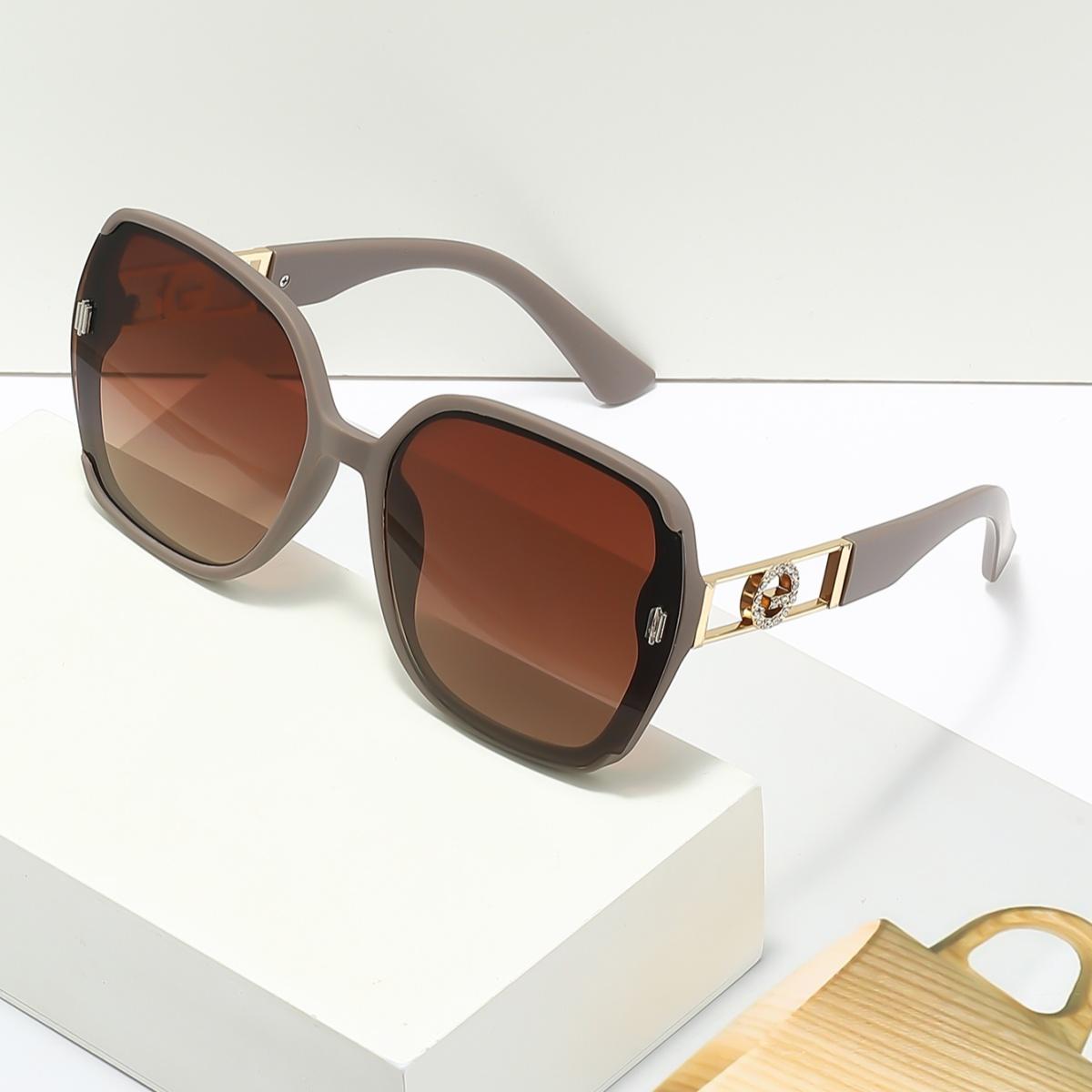 European and American retro fashion unisex small oval frame sunglasses trendy and versatile, summer sun shading, sun protection,