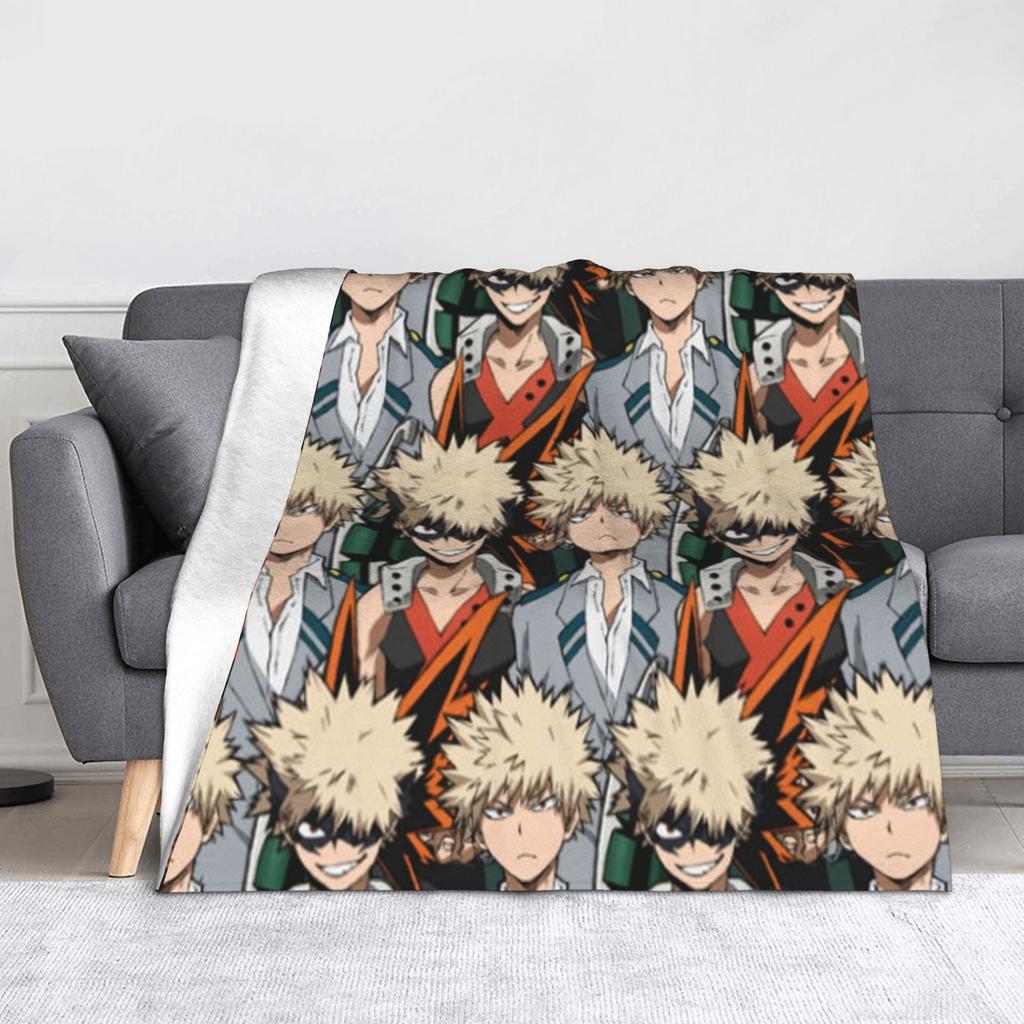 Tamaki Amajiki Collage My Hero Academia Blankets Flannel  Winter  Multi-function Warm Throw Blankets for Sofa Bedroom Quilt