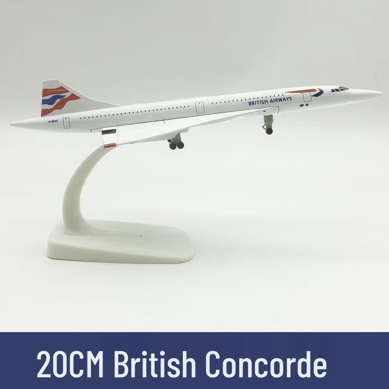 1:200 Scale Air France-British Airways Concorde Alloy Model - Civil Aviation Collectible Gift