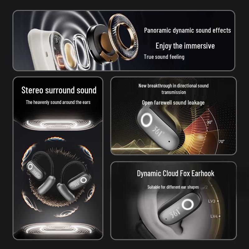 361° Wireless Sports Earbuds and Bone Conduction Headsets