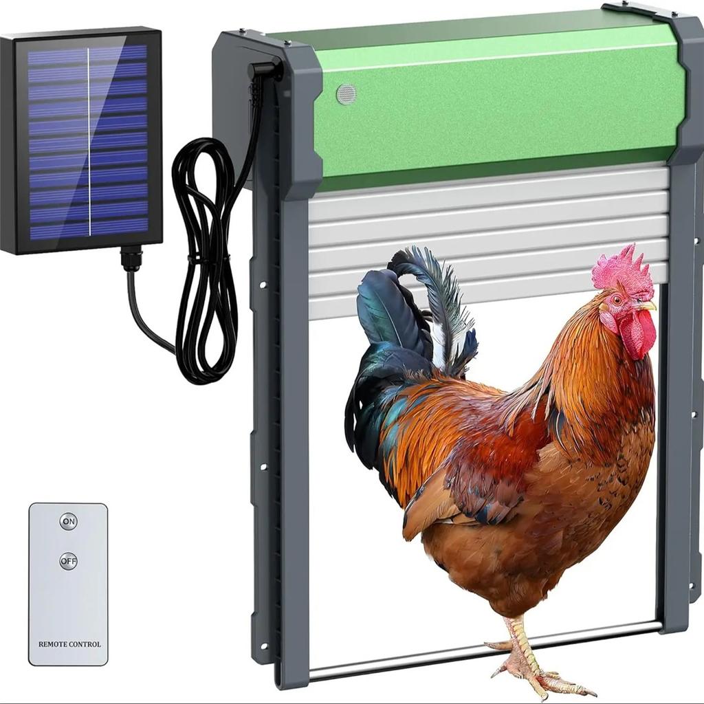 Automatische Hühnerstalltür Solar: Automatische Hühnerklappe - Solarbetriebene Hühnerstalltür mit Timer & Lichtsensor - Intellig