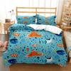 Cartoon Ocean Whale Dolphin Duvet Cover Kids Cute Kawaii Bedding Sets Soft Quilt Cover and Pillowcases Single_Double_Queen_King