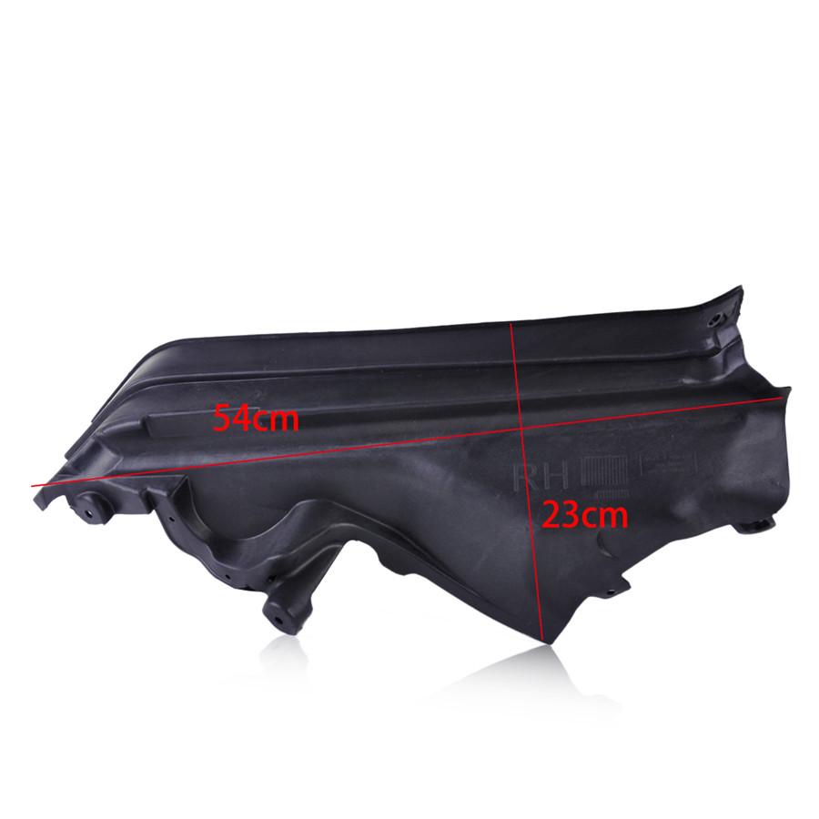 Bil 3x Motor Øvre Rom Skillevegg Panelsett Svart Plast for BMW X5 X6 E70 51717169419, 51717169420, 51717169421