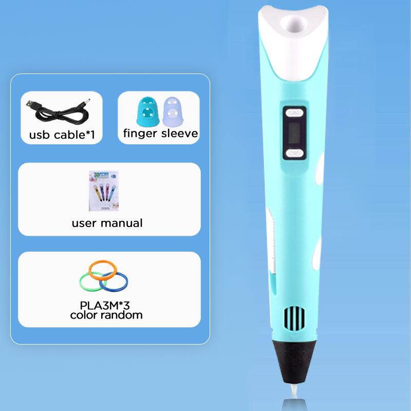 3D Printing Pen 40 Colors DIY 3D Painting Children Toys Fun Camouflage With LCD Screen Compatible PLA Filament Toys Gift