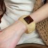 Europe American Style Irregular Wide Bracelet Smudging Retro Hand Ring Simple Acrylic Bangle  Gift