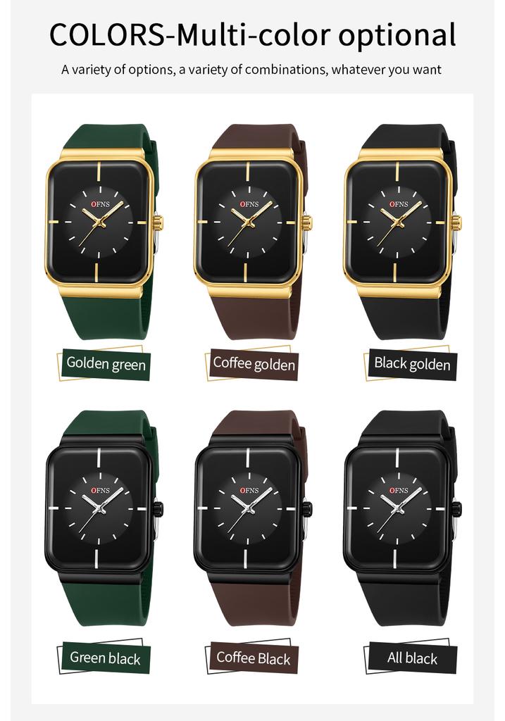 Fashion Ofns 1538 Sport Men Women Watch Top Brand Luxury Business Waterproof Male Clock Quartz Original Lady Wristwatch Gift