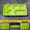 Melamine Rectangular Multi-Compartment Meal Tray
