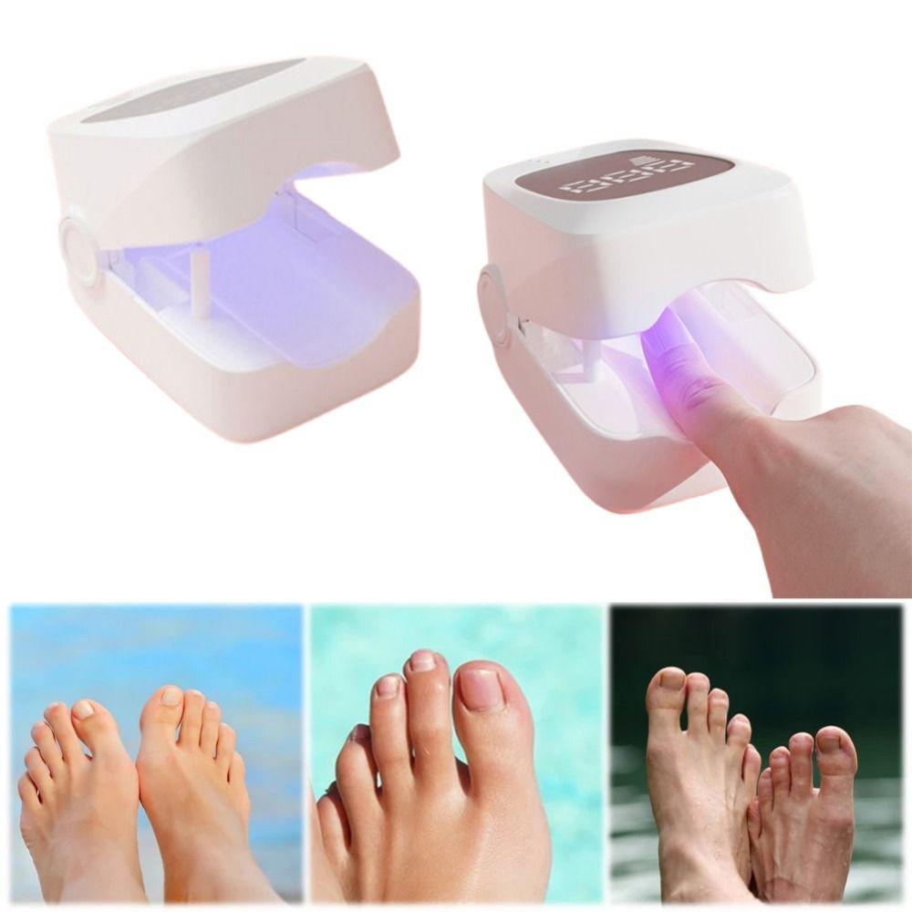 Rechargeable Phototherapy Curing Lamp with Timer Quick Dry Timing Nail Dryer Light Auto Off Nails Art Tools
