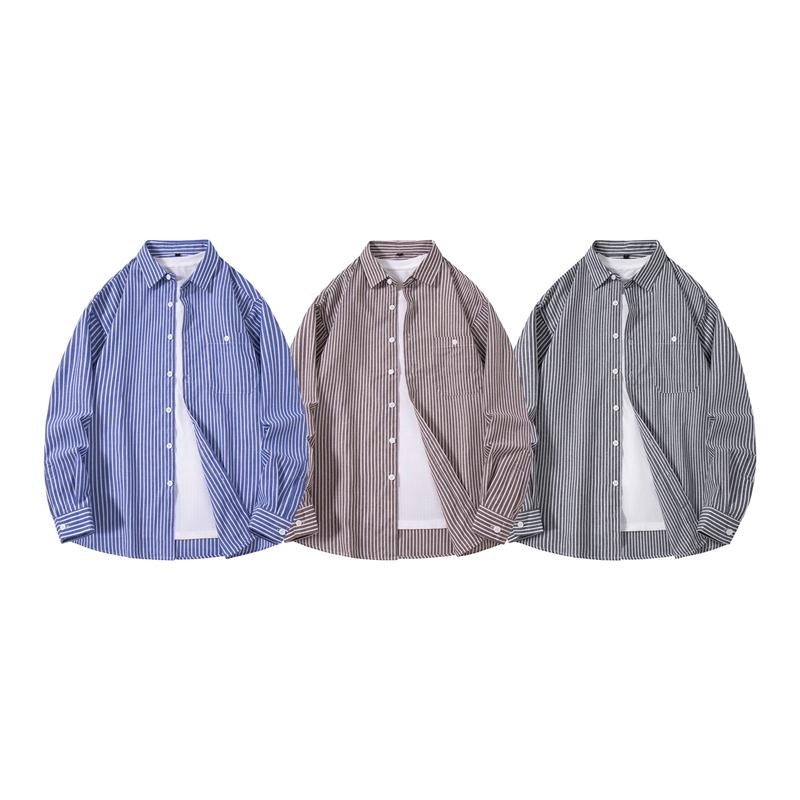 Men's Long-Sleeve Casual Poplin Shirt
