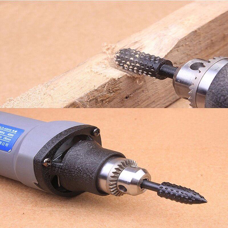 5PCS Woodworking Special-shaped Rotary File Wood Carving Knife Woodworking File Grinding Head Embossing Rotary File