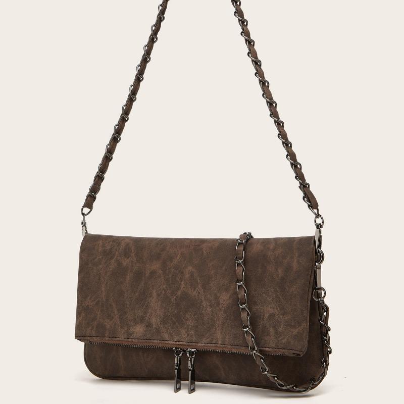 Sac Populaire Sac à Chaîne Bandoulière Épaule Unique Vintage pour Femmes Design de Niche Sens Premium Sac Sous-Bras