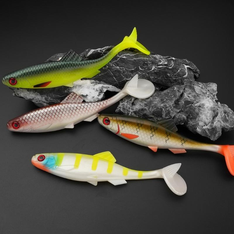 Realistic Swim Baits 20cm 56g Artificial Baits Soft Fishing Lures Paddle Tail Swimbaits Fishing Tackle Accessories