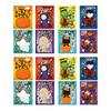 Halloween Sticker Set - 16 Stickers for Party Favors, Crafting and Bags