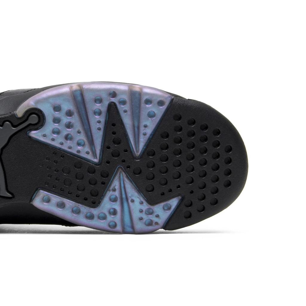 Air Jordan 6 Retro BG 'All Star - Chameleon' (Unisex) Black / Black-White Kids' Basketball Shoes 907960 015
