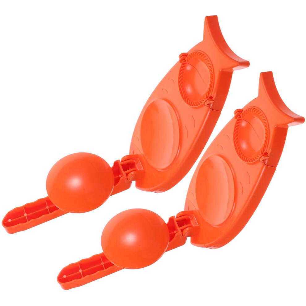 Raindrops Orange Pp Dumpling Maker 2 In 1 Easy To Use For Home 2pcs
