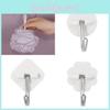 Plastic Sticky Compact Hook Rounded Design Bathroom Kitchen Decoration Storage
