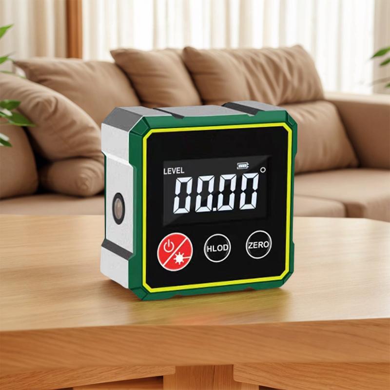Magnetic Digital Angle Finder TYPE-C Charging Level Angle Gauge Precise Measurement Electronic Laser Gauge for Woodworking Tool