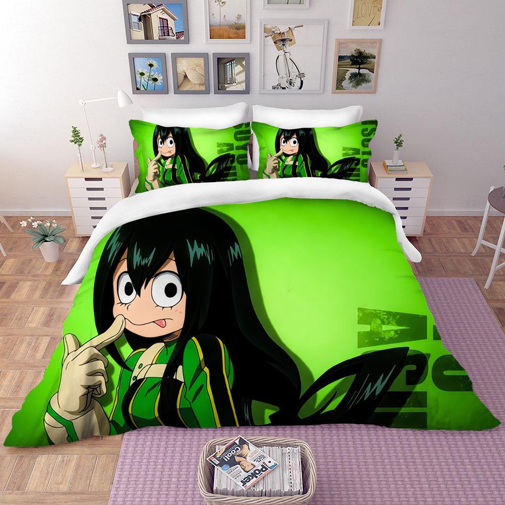 Anime Povlečení My Hero Academia Prošívaná přikrývka Sady povlaků na peřinu Bez prostěradla Domácí dekorace Jednolůžko Queen King Size Dárek Roztomilí Chlapci Kreslený