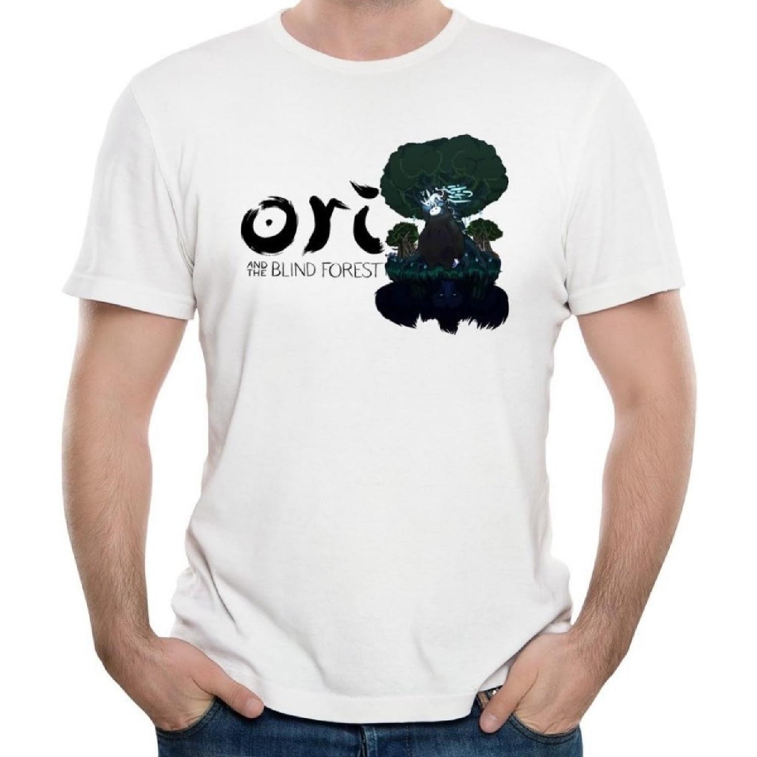 LIDI Men s Ori and The Blind Forest Game Naru T-Shirts XXXXXL белый