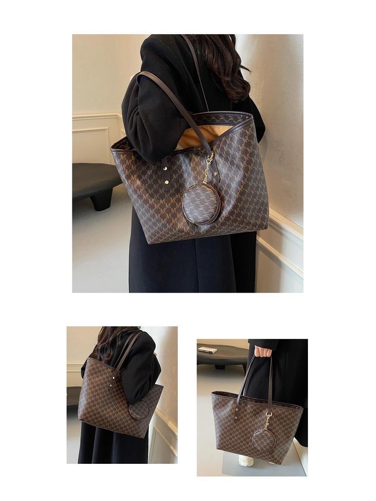 Retro Damen Tragetasche mit großem Fassungsvermögen - 2025 Modische lässige Pendler-Schultertasche