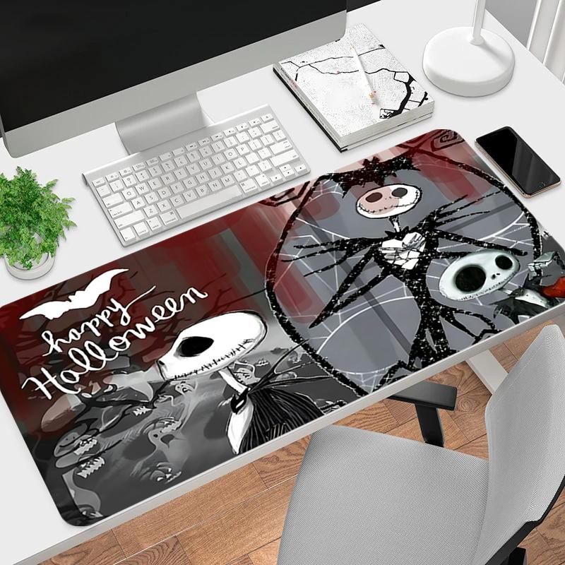 1Pc Nightmare Before Halloween Gaming Mouse Pad Keyboard Desk Mat Non-slip Rubber Lock Edge Waterproof Computer Mousepad for Office Home Decor Q177