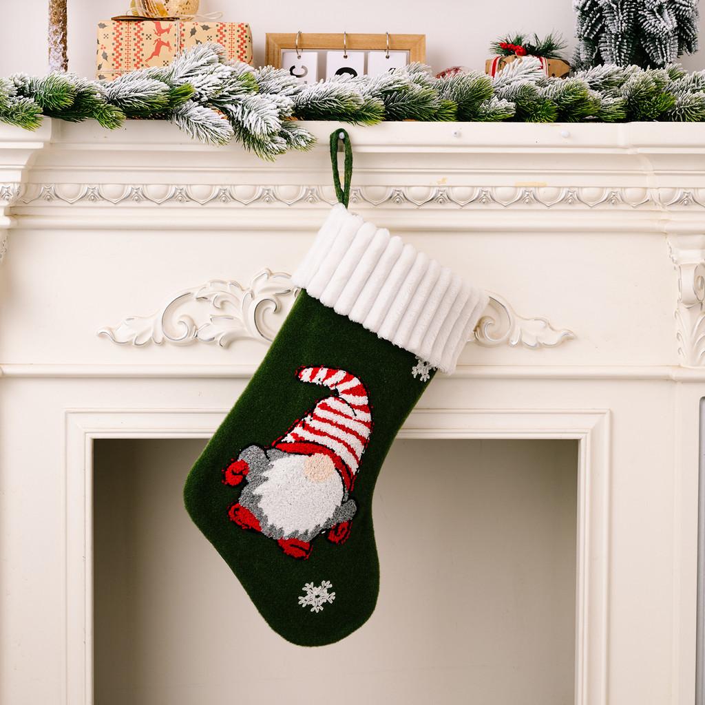 Charming Stockings Christmas With Unique Noface Doll Design Ideal For Children And Family Gifts