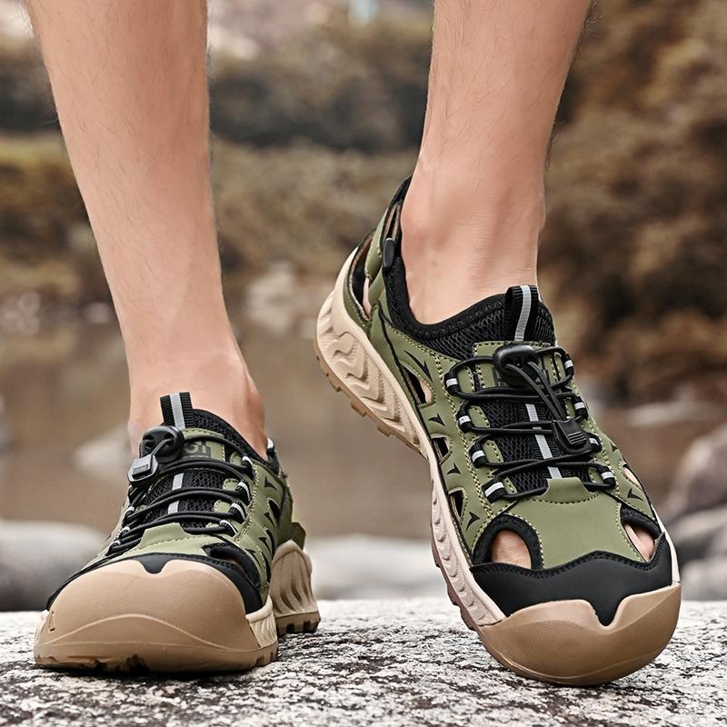 Fashion High Quality Men's Summer Sandals Outdoor Non-slip Hiking Shoes Men Comfy Platform Beach Sports Sandals For Men Sandalias Hombre