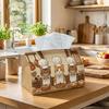1pc Whimsical Culinary Tissue Box - Feline Cat Chef Napkin Storage Box, Suitable for Rolls/Facial Tissues/Single Sheets, Two Sizes Available for Home/