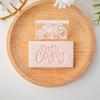 Holiday Themed English Greeting Fondant Molds Acrylic Fondant Moulds Suitable for Creating Unique Christmas Cookie