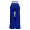 Women's Hollow Belt Trousers Temperament  Flared Trousers High Waist Casual Wide Leg Pants