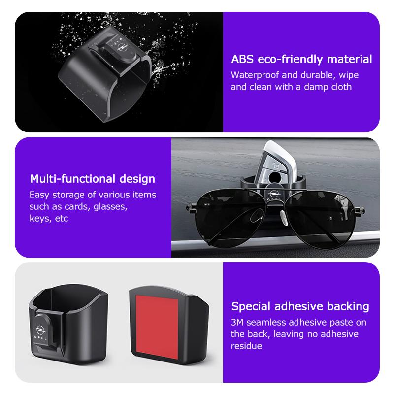 AAJC1 Car Dashboard Key Storage Box hook Key Glasses Clip Accessories For Opel Insignia Corsa Grandland Antara Zafira Mokka Ampera