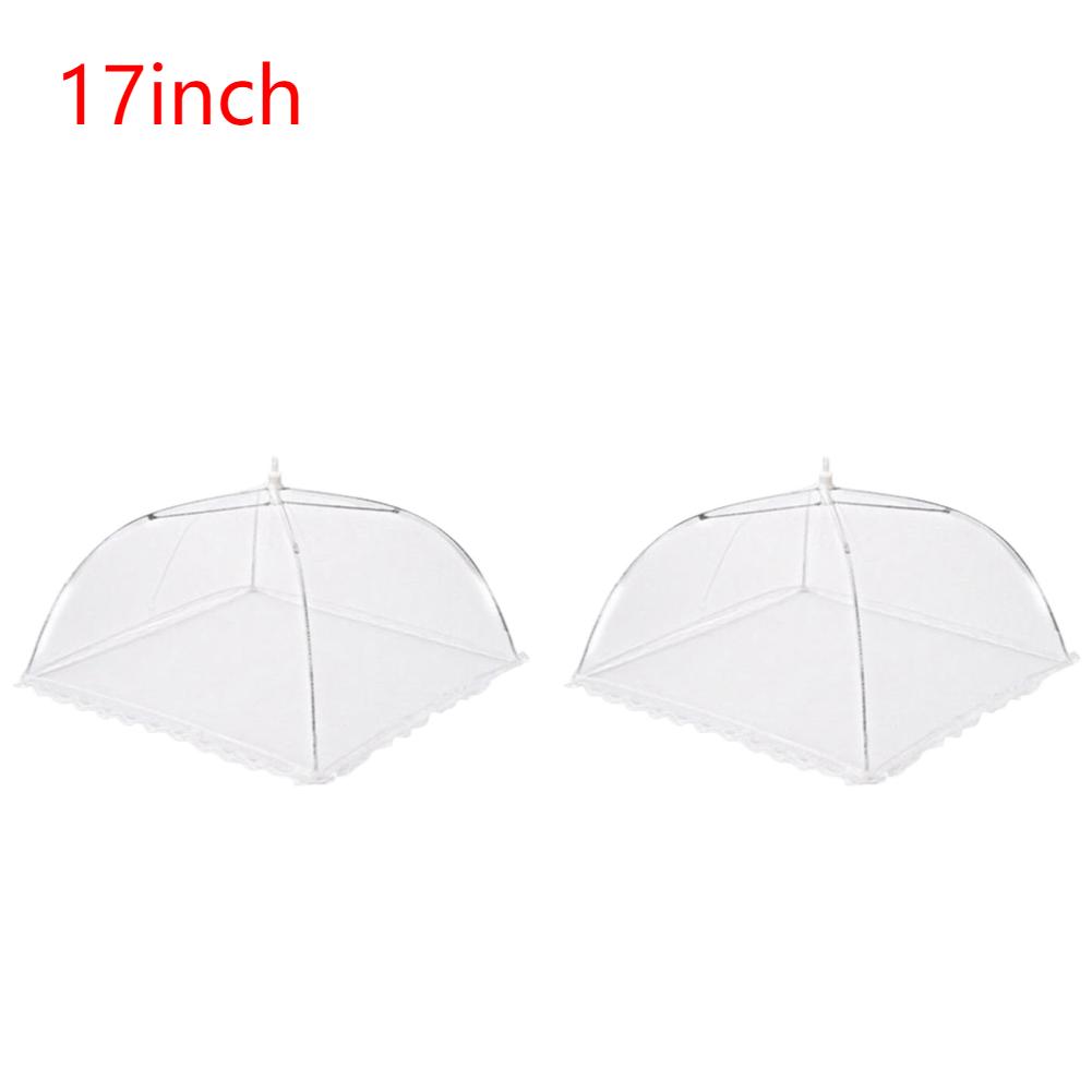 Food Mesh Cover Folding Household Kitchen Dish Umbrella Reusable Lace Protect Against Mosquitoes Fly Bug Plate Protector Food