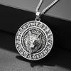 Viking Rune Animals Retro Wealth Wolf King Accessories Pendant Necklace