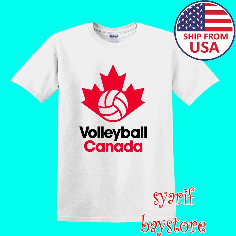 Volleyball Canada Volley Sports Men s White Size S to 5XL M