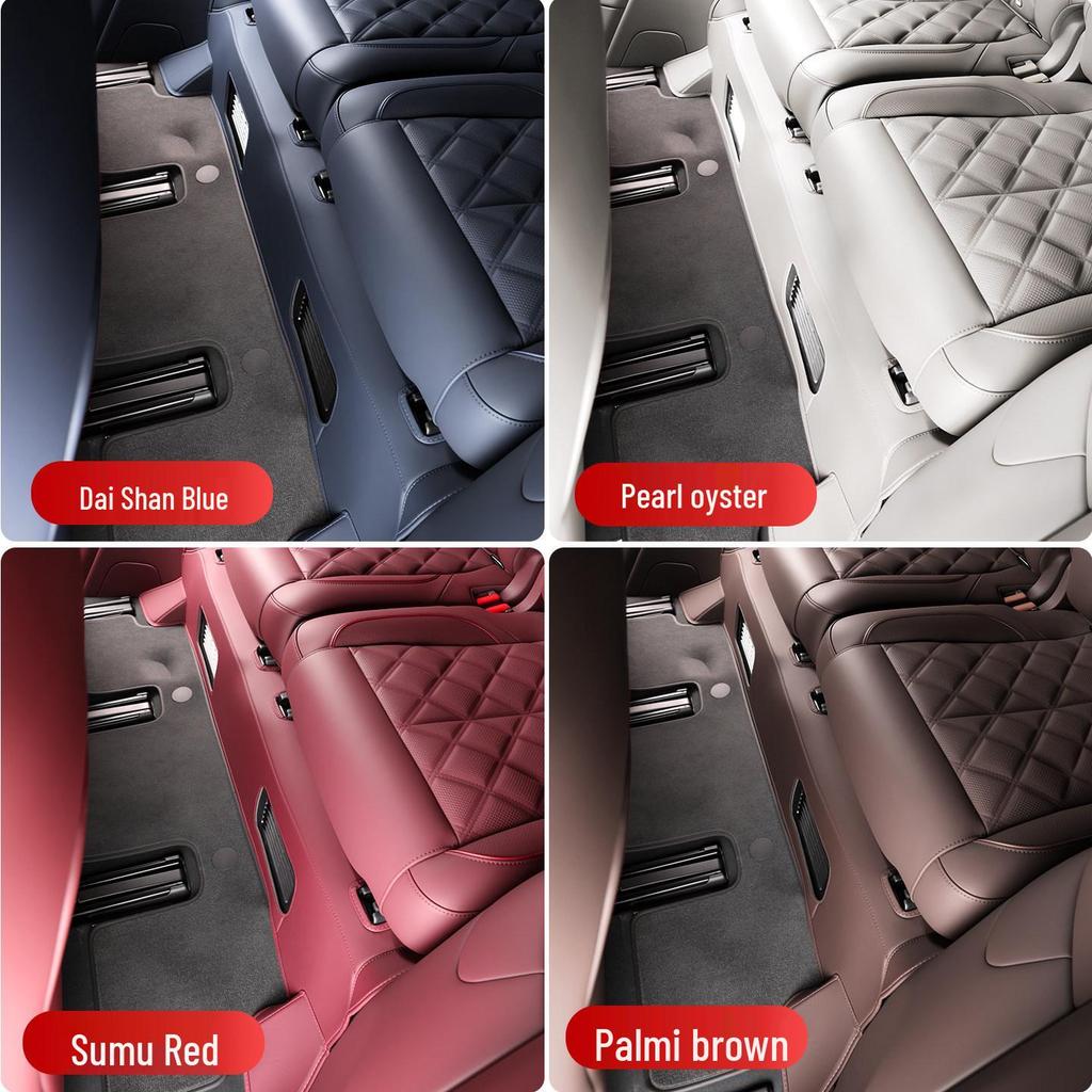 Compatible Nio ES8 Third Row Leather Kick Mats and Protectors for 26 Models - Car Interior Accessories