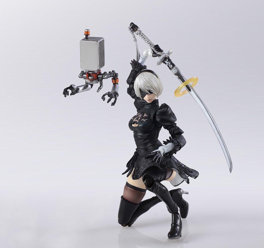 Nier Automata Bring Arts 2B & Machine Lifeform (Set of 2) Painted PVC Movable Figure
