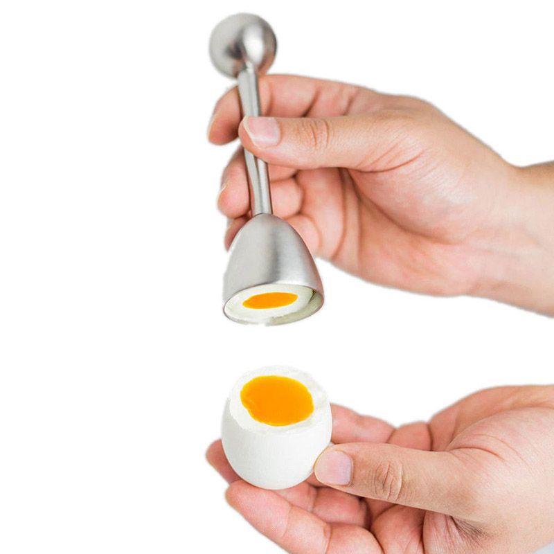 Høykvalitets eggåpner i rustfritt stål med elegant og moderne finish