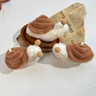 Schnecken Plüschtier Schlüsselanhänger Cartoon Tier Weiche Stoffpuppe Anhänger Auto Schlüsselring Rucksack Tasche Deko Kinder Geschenk