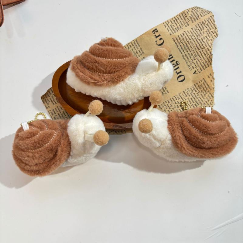 

Плюшевая игрушка Улитка Брелок Мультяшное животное Мягкая набивная кукла Подвеска Кольцо для ключей автомобиля Декор для сумки/рюкзака Подарок для ребенка 1Pc