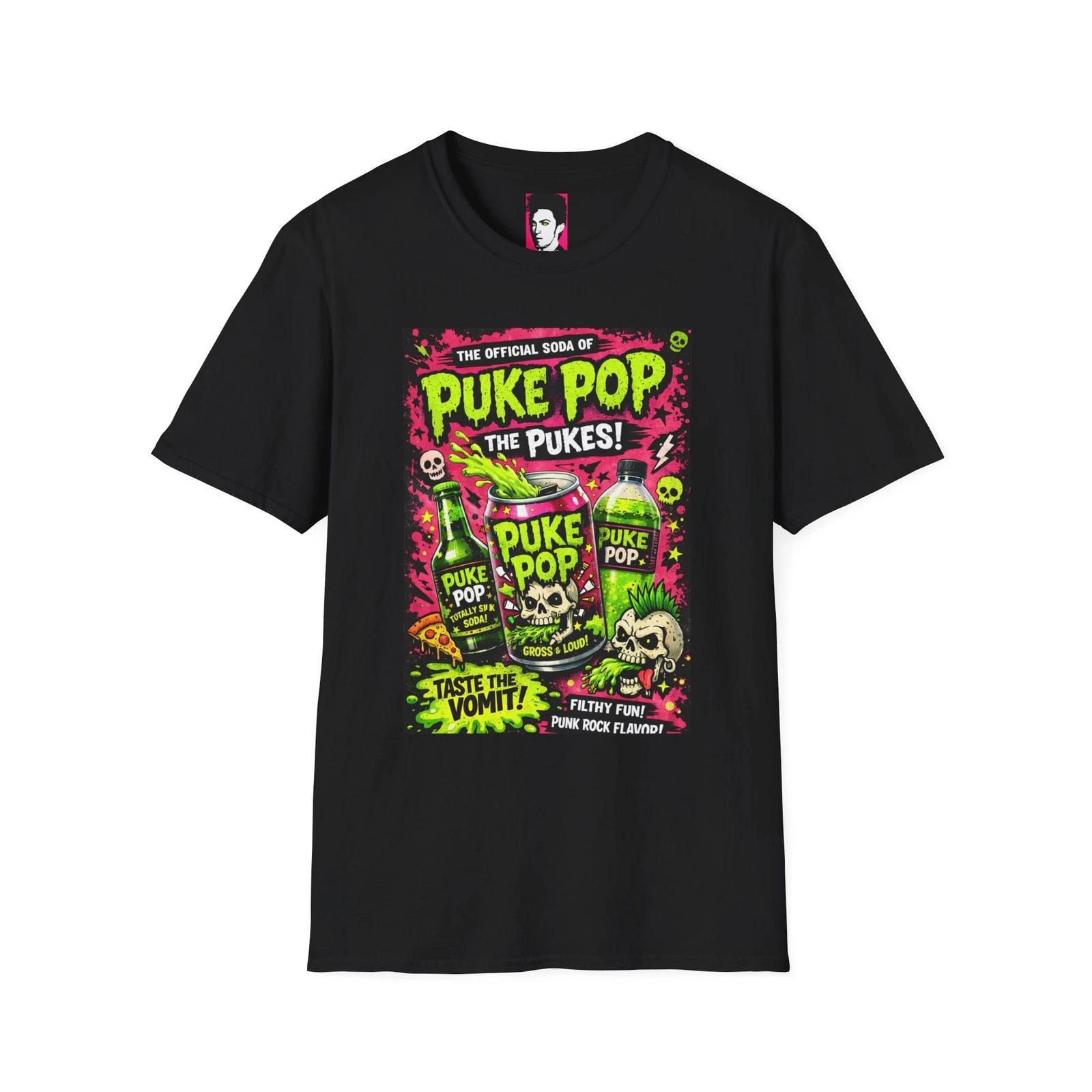 Puke Pop Soda Graphic T-Shirt | Punk Rock XL