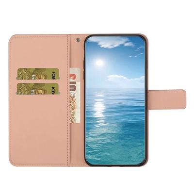 For Xiaomi 14T Pro Case Leather Case Ethnic Style Phone Wallet Cover with Strap