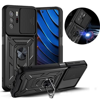 Slide Protector Camera Shockproof Armor Ring Case pro Xiaomi Redmi Note 11 Pro Plus POCO M4 10 10S 10T 11T X3 X4 M3 GT NFC