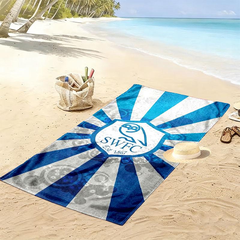 Sheffield Wednesday Football Club Druck Strandtuch, Großes Weiches Schnelltrocknendes Handtuch für Strand Camping Schwimmen
