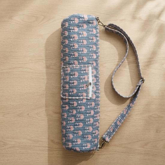 Yoga Bag usalover925 Multicolor Quilted Cotton Print Yoga 40