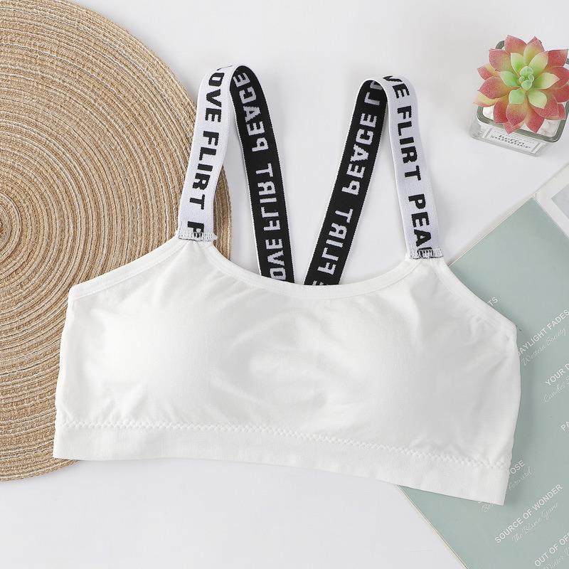 

Бралетт в корейском стиле с защитой от провисания для девочек-подростков (80-155 фунтов), Беспроводной с красивым дизайном спины One Size [Suitable for 75-135 lbs]