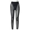 Bobbi K21PT668 Multi-color Women's European & American 2021 Fall/Winter Fashion Tight See-through Mesh Leggings