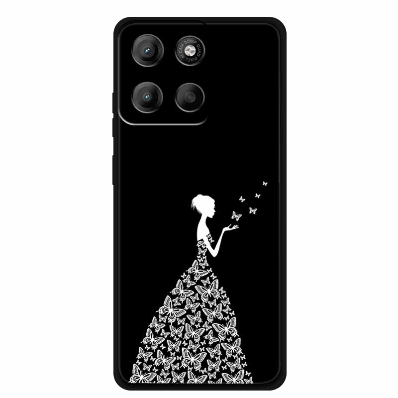 Custodia per Motorola Edge 60 Pro 60Pro Cover in Silicone Nero TPU Morbido Custodia per Telefono per Motorola Edge 60 60s 60 Fusion Cover Posteriore
