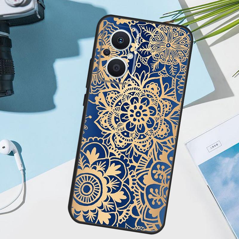 Elegant Mandala Floral Design Case For OPPO Reno 5Z 4Z 2Z 8T 3 4 5 6 7 8 Lite Find X5 X2 X3 Lite Neo X6 Pro Phone Cover