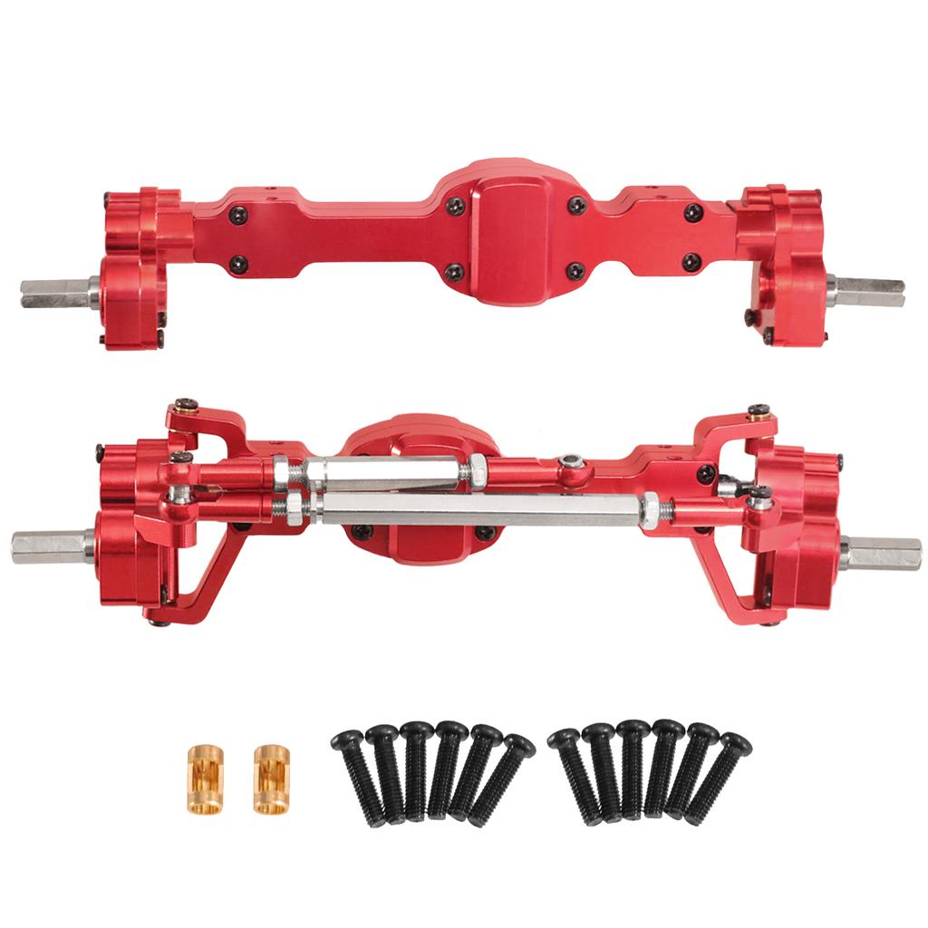 Aluminum Alloy CNC Anodized Full Metal Front Rear Portal Axle for JJRC 1/10 C8815 Willys MB  Retro Jeep Upgrade Accessories