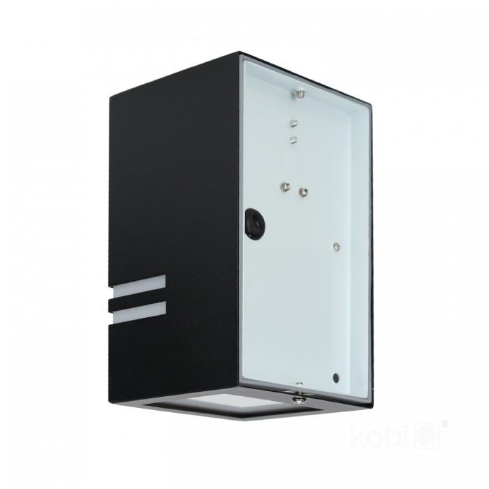 Garden wall lamp 1xGU10 IP44 black
